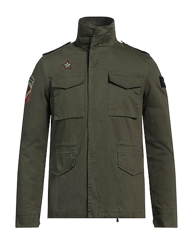 BARBED Blouson VERDE MILITARE 97% Coton, 3% Élasthanne