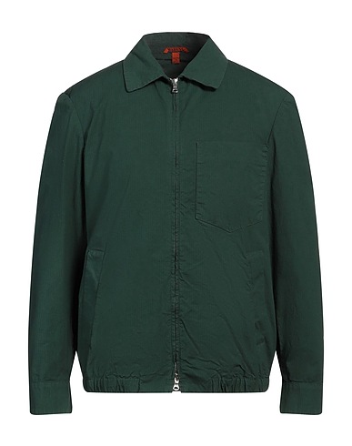 BARENA Jacket Dark green 98% Cotton, 2% Elastane