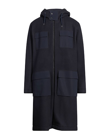 HERNO Coat Midnight blue 78% Virgin Wool, 22% Polyamide, Elastane
