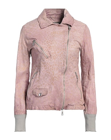 GIORGIO BRATO Biker jacket Antique rose 100% Leather
