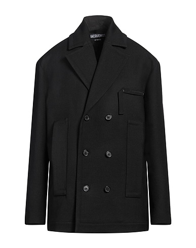 JACQUEMUS Mantel Schwarz 100% Schurwolle
