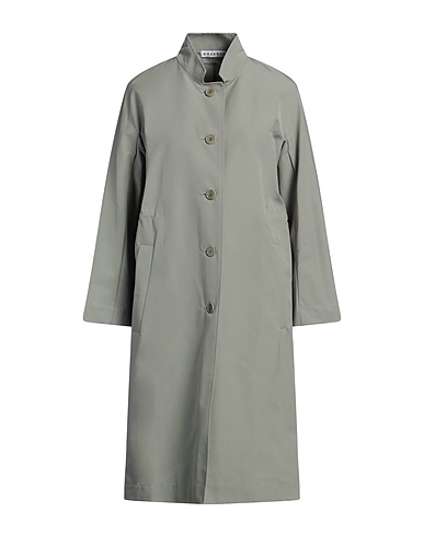 ROSSO35 Full-length jacket Sage green 54% Cotton, 46% Polyester