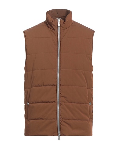 ELEVENTY Vest Brown 77% Cotton, 23% Polyamide