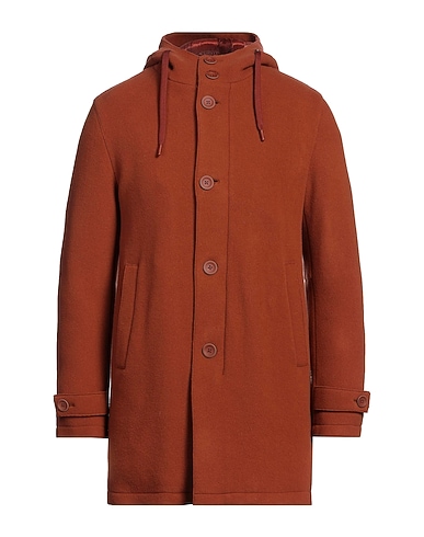 HERNO Coat Rust 78% Virgin Wool, 22% Polyamide