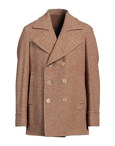ELEVENTY Cabanjacke & Zweireiher Kamel 67% Wolle, 22% Alpakawolle, 11% Polyamid