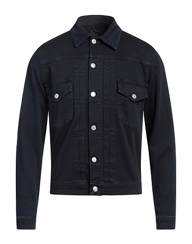LIU •JO MAN Jacket Midnight blue 97% Cotton, 3% Elastane