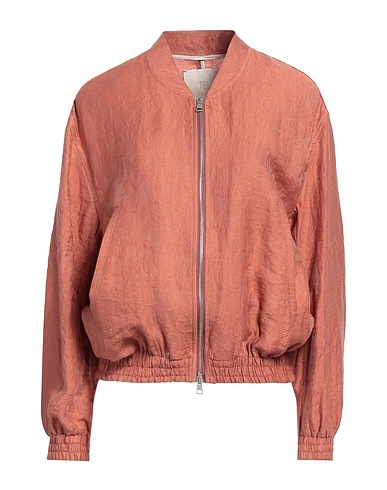 TELA Bomber Rust 48% Linen, 36% Viscose, 16% Polyamide