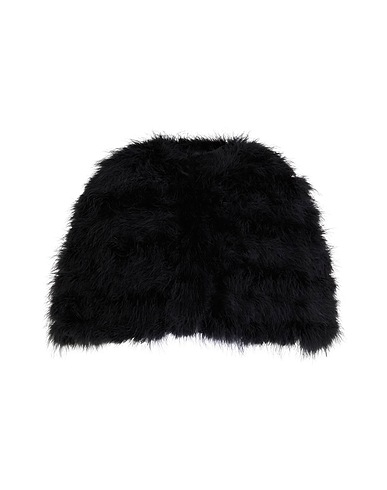 TWINSET Cloak Black 100% Turkey feathers