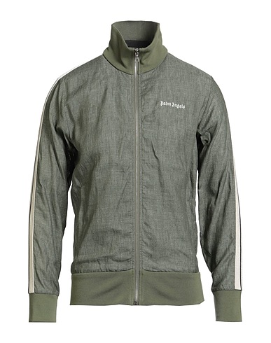 PALM ANGELS Jacket Military green 100% Linen