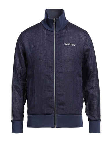 PALM ANGELS Jacket Navy blue 100% Linen