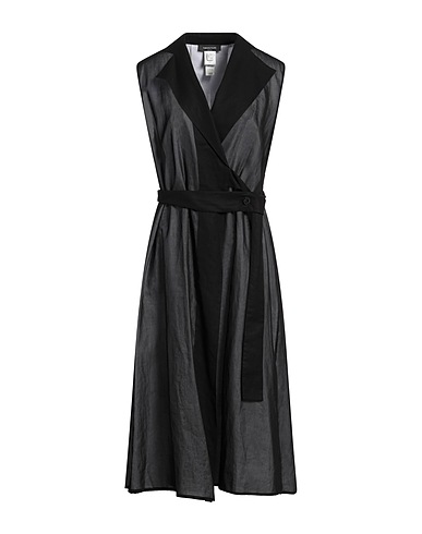 FABIANA FILIPPI Full-length jacket Black 100% Cotton