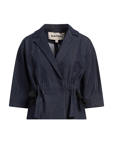NATAN Denim jacket Blue 93% Polyester, 7% Elastane