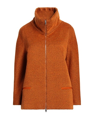 AMINA RUBINACCI Coat Rust 39% Virgin Wool, 39% Alpaca wool, 19% Polyamide, 3% Cashmere