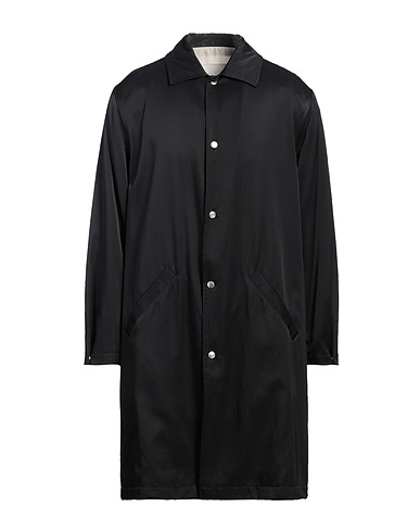 JIL SANDER Full-length jacket Black 65% Rayon, 35% Cotton, Wool, Silk