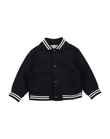 EMPORIO ARMANI Jacket Navy blue 76% Cotton, 18% Polyester, 6% Elastane