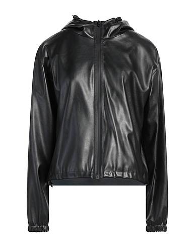 DIESEL Giubbotto Nero 100% Poliestere, Poliuretano