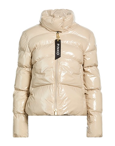 PINKO Пуховик Бежевый 100% Полиамид, Полиуретан