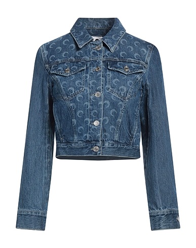 MARINE SERRE Denim jacket Blue 100% Cotton