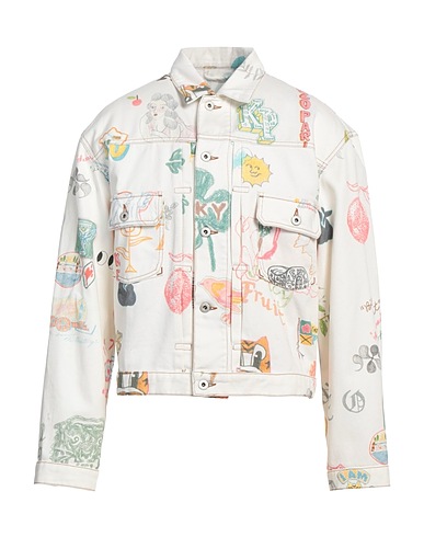 KENZO Denim jacket White 100% Cotton