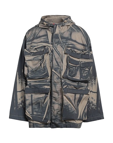 DIESEL Jacket Taupe 65% Polyester, 35% Cotton
