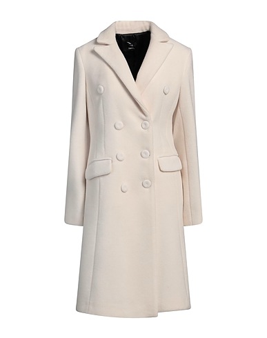 HANITA Coat Ivory 55% Polyester, 45% Viscose