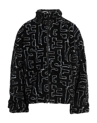 DIESEL Teddy Coat Black 70% Polyester, 30% Acrylic
