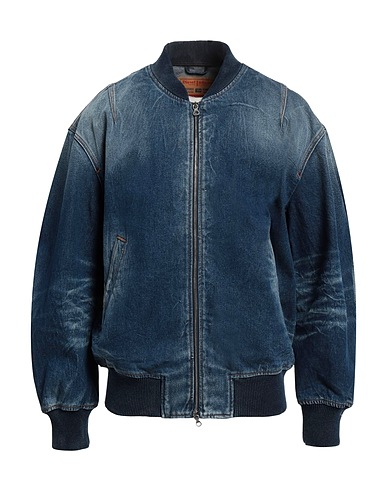 DIESEL Джинсовая куртка Синий 100% Хлопок, Эластан