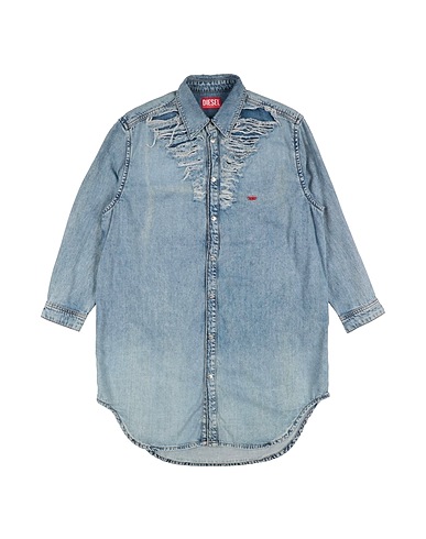 DIESEL Denim dress Blue 50% Cotton, 40% Lyocell, 10% Modal