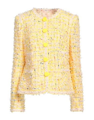 MAISON COMMON Jacket Yellow 55% Cotton, 42% Polyamide, 3% Polyester