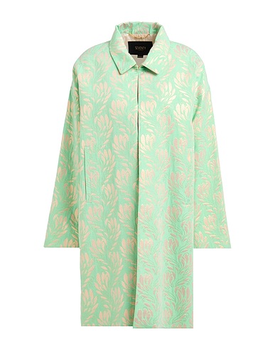 SEVENTY VENEZIA Full-length jacket Light green 61% Polyester, 39% Cotton