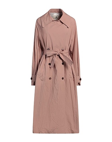 BARENA Double breasted pea coat Antique rose 97% Cotton, 3% Elastane