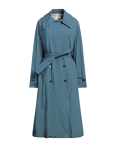 BARENA Double breasted pea coat Pastel blue 97% Cotton, 3% Elastane
