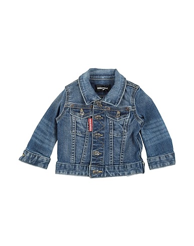 DSQUARED2 Denim jacket Blue 95% Cotton, 4% Polyester, 1% Elastane