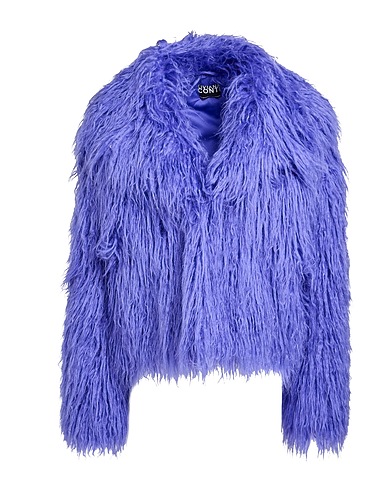 LIVIANA CONTI Teddy Coat Purple 100% Acrylic, Polyester