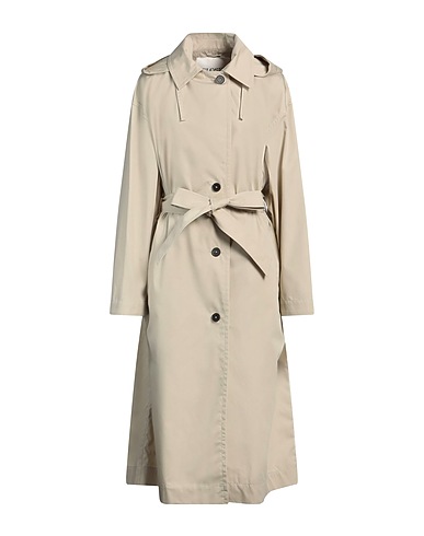 CLOSED Full-length jacket Beige 80% Cotton, 20% Recycled polyester