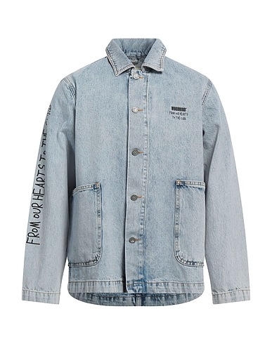 WOODBIRD® Giubbotto jeans Blu 100% Cotone