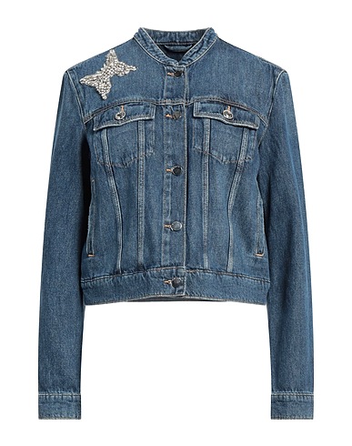 GUESS Denim jacket Blue 100% Cotton