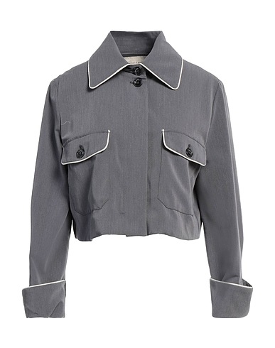 ALESSIA SANTI Jacket Grey 71% Polyester, 23% Viscose, 6% Elastane