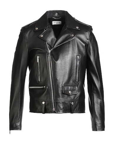 SAINT LAURENT Biker jacket Black 100% Lambskin
