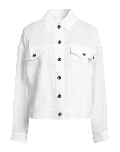 BRUNELLO CUCINELLI Jacket White 100% Cotton, Brass