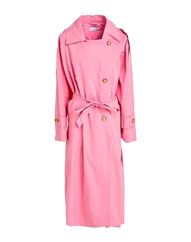 WEILI ZHENG Double breasted pea coat Pink 100% Cotton