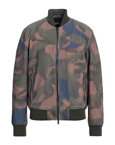 DONDUP Bomber Military green 100% Lambskin