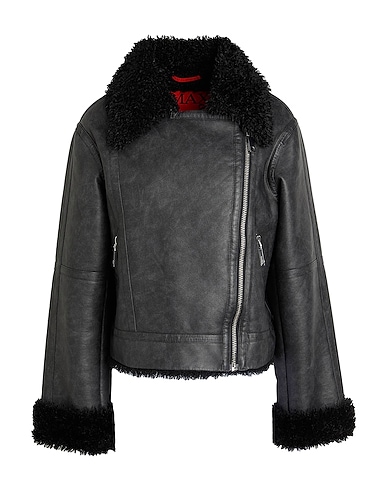 MAX&Co. Teddy Coat BOLLA NERO 100% Polyester, Polyurethane coated