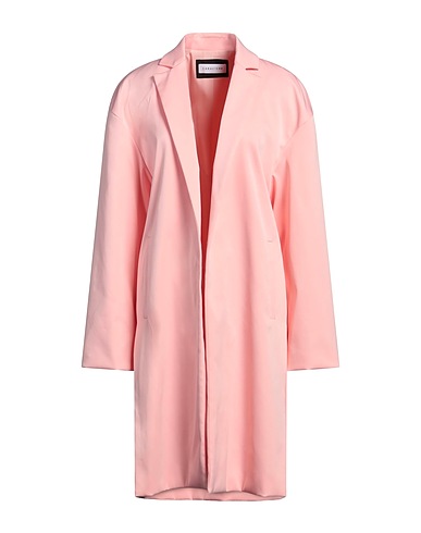 CARACTÈRE Full-length jacket Pink 68% Polyester, 32% Elastane