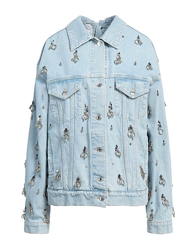 MSGM デニムブルゾン ブルー コットン 100%