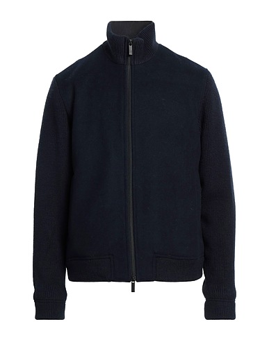 SELECTED HOMME Jacke Marineblau 50% Recycelte Wolle, 45% Polyester, 5% Andere Fasern