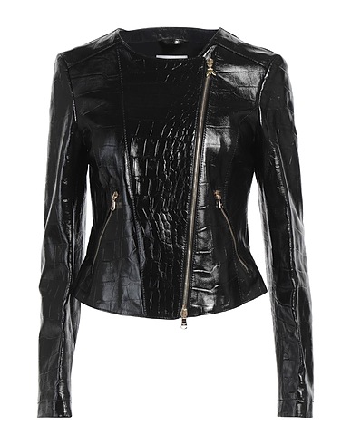 PATRIZIA PEPE Giacca biker Nero 100% Pelle di agnello