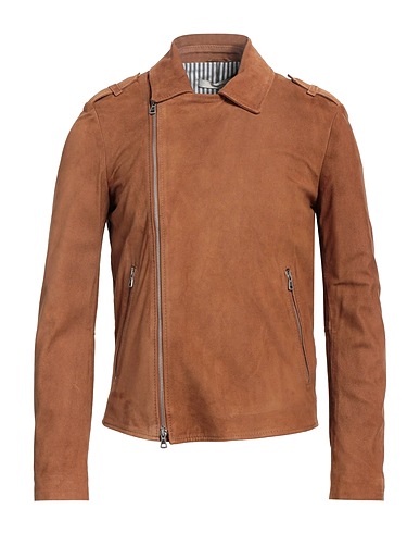 I'M BRIAN Biker jacket Brown Leather