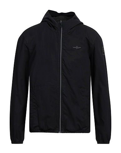 AERONAUTICA MILITARE Jacket Black 97% Cotton, 3% Elastane