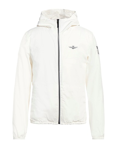 AERONAUTICA MILITARE Jacket White 97% Cotton, 3% Elastane